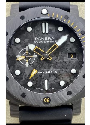 Panerai Submersible PAM01324 Edición Carbotech GMT Navy Seals Reloj Réplica Espejo 1:1 44MM