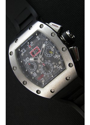 Richard Mille RM011-FM Felipe Massa Caja de Titanio de una sola Pieza en Correa Negra