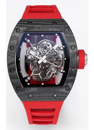 Richard Mille RM055 Caja Carbono Negro Reloj Superclone 1:1 Genuino Tourbillon