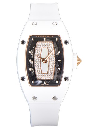 Richard Mille RM007 Reloj Réplica Suiza Automático Cerámica Blanca Suplerclone