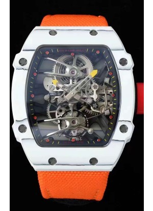 Richard Mille RM027-02 Rafael Nadal Genuino Movimiento Tourbillon Reloj Réplica a Espejo 1:1