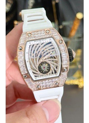 Richard Mille RM51-02 Reloj Caja Oro Rosado en Movimiento Automático Moissanitas