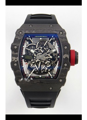 Richard Mille Super Clone RM035-02 Caja Carbono Reloj con Movimiento RMAL1