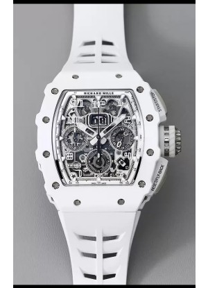 Richard Mille RM11-03 Cerámica Blanca/Titanio Reloj Réplica Calidad Suizo a Espejo 1:1