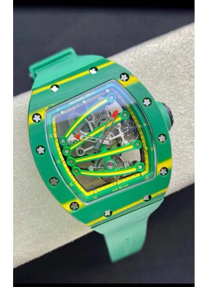 Richard Mille RM59-01 Genuino Movimiento Tourbillon en Caja de Carbono NTPT Verde