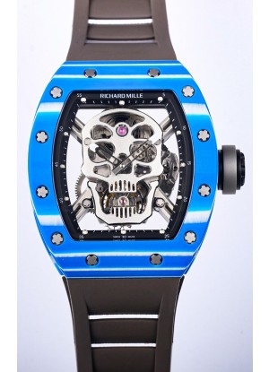 Richard Mille RM052-1 Tourbillon Caja de Carbono NTPT en Azul - Calidad Espejo 1:1