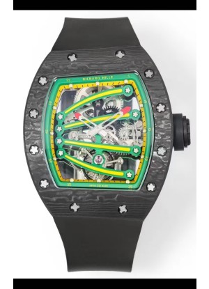 Richard Mille Super Clone RM59-01 Caja Carbono NTPT Dial Verde Reloj Réplica Suizo