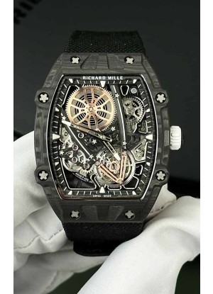 Richard Mille Super Clone 27-05 Negro Carbon Casing Reloj Réplica Suizo 