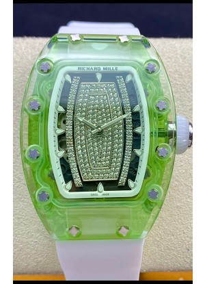 Richard Mille RM-07-02 Zafiro Verde Señoras Reloj Réplica a Espejo 1:1