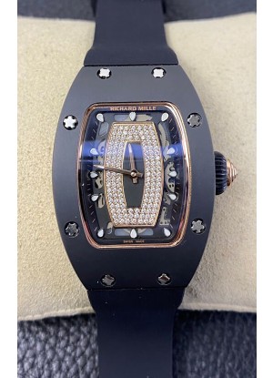 Richard Mille RM-07-01 Caja Revestida DLC Ladies Reloj Réplica Suizo 1:1