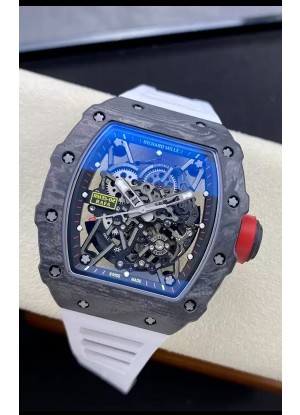 Richard Mille RM35-02 Rafael Nadal Caja de Fibra de Carbono con Tourbillon Genuino Reloj Super Clone