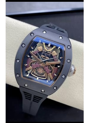 Richard Mille RM47 Reloj Caja de Cerámica Negra en Movimiento Suizo Automático