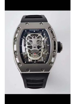 Richard Mille RM052 Skull Genuina Edición Tourbillon Reloj en Caja de Titanio