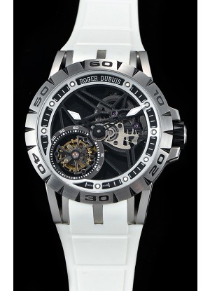 Roger Dubuis Excalibur Spider Flying Tourbillon Skeleton Titanium Casing 1:1 Mirror Swiss Watch