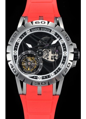 Roger Dubuis Excalibur Spider Flying Tourbillon Skeleton Titanium Casing 1:1 Mirror Swiss Watch
