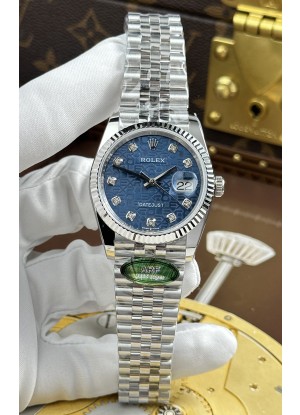 Rolex Datejust Super Clone Ca.3235, Dial Rosa Computadora, Caja de Acero, 36MM