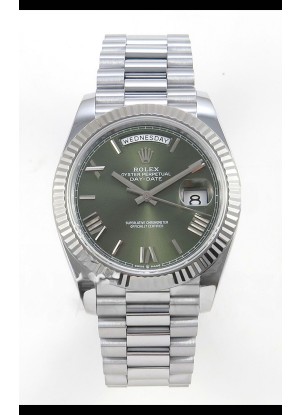 Rolex Day Date Super Clone Dial Verde 40MM 188 Gramos Reloj Réplica Suizo