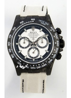 Reloj Rolex Daytona Super Clone DiW Cream Carbon V2 Edition Movimiento Cal.4130