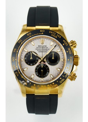 Rolex Daytona Super Clone 116518 Oro Amarillo Dial Meteorito Movimiento Original Cal.4130