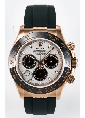 Rolex Daytona Super Clone 116518 Oro Rosado Dial Meteorito Movimiento Original Cal.4130