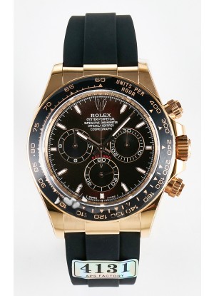 Rolex Daytona Super Clone 126515 Dial Rosado Dorado Negro Movimiento Original Cal.4131