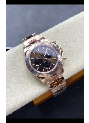 Reloj Rolex Daytona Super Clone M116505 Oro Rosado Movimiento Original Cal.4131 - Acero 904L