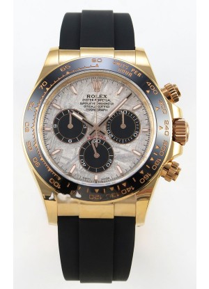 Rolex Daytona Super Clone 116518 Oro Rosado Dial Meteorito Movimiento Original Cal.4131