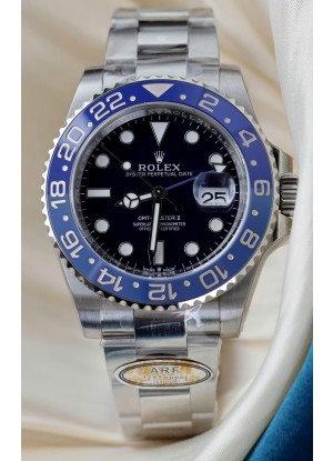 Reloj Rolex GMT Masters Super Clone Custom Bisel de Cerámica Dial Negro