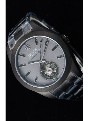 Rolex Milgauss LABELNOIR Tourbillon Reloj Réplica Suizo Caja revestida de PVD