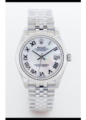 Rolex Datejust M126234 36MM ETA2836 Dial Blanco Madre Perla - Numerales Romanos 