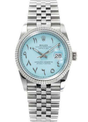 Rolex Datejust M126234 36MM ETA3235 Dial Azul Tiffany - Caja Acero 904L
