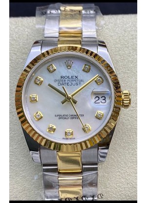 Rolex Datejust 278273 31MM Réplica Suiza en Acero 904L Dial Blanco Perla - Réplica a Espejo 1:1