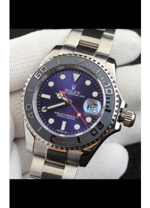 Rolex Yachtmaster Acero Inoxidable Japonés Reloj Réplica- 40MM - Dial Azul