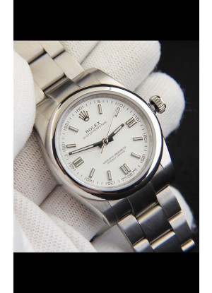 Rolex Oyster Perpetual Movimiento Japonés Reloj Réplica36MM - Dial Blanco