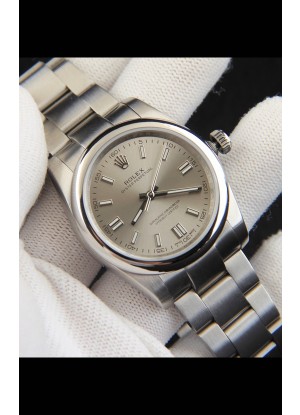 Rolex Oyster Perpetual Movimiento Japonés Reloj Réplica36MM - Dial Gris
