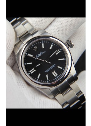 Rolex Oyster Perpetual Movimiento Japonés Reloj Réplica41MM - Dial Negro