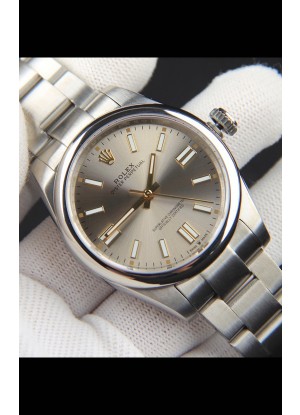 Rolex Oyster Perpetual Movimiento Japonés Reloj Réplica41MM - Dial Gris
