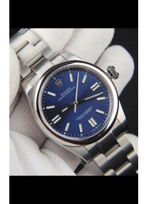 Rolex Oyster Perpetual Movimiento Japonés Reloj Réplica41MM - Dial Azul