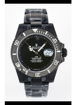Reloj Rolex Submariner DiW con Caja de Acero y Bisel de Fibra de Carbono Recubierto de DLC