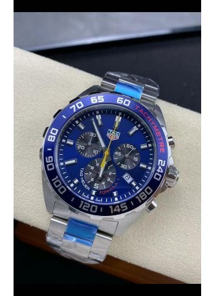 Tag Heuer F1 Edition Reloj Cuarzo Suizo en Dial Azul Caja Acero Inoxidable