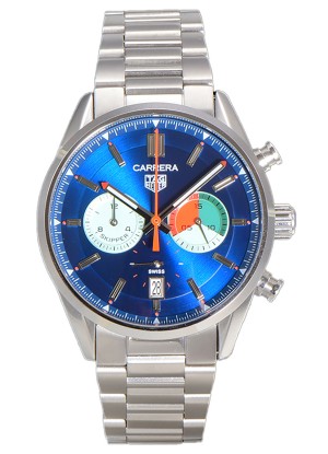 Tag Heuer Carrera Carrera Skipper 39 Cronógrafo Reloj Réplica Cuarzo SuizoDial Azul 