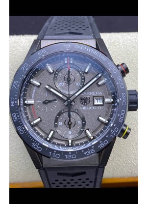 Tag Heuer Carrera Heuer 01 Reloj Réplica Suizo en Caja de Cerámica - Dial Gris