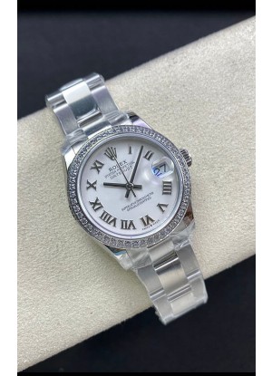 Rolex Datejust 278384 31MM Reloj Réplica Suizo en Acero 904L Dial Blanco - Réplica a Espejo 1:1