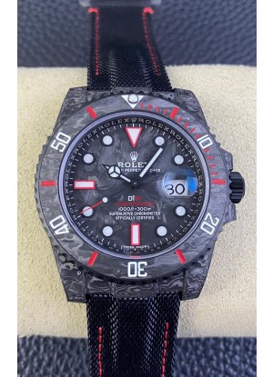 Rolex Submariner DiW Edición Fibra de Carbono Reloj Réplica Suiza - Réplia a Espejo 1:1