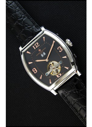 Vacheron Constantin Malte Reloj Réplica Japonés Tourbillon Dial color Negro
