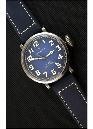 Zenith Pilot Type 20 Extra Especial Reloj Réplica Suizo con Dial en Azul 40MM