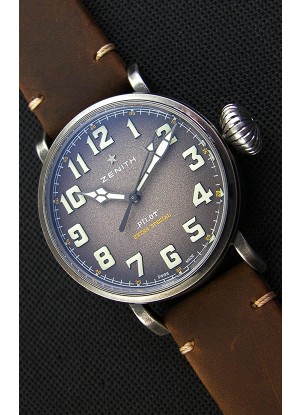 Zenith Pilot Type 20 Extra Especial Dial Gris Reloj Réplica a Espejo 1:1 45MM