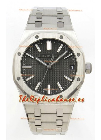 Reloj Royal Oak 15510 con esfera gris, MVMNT con volante de inercia variable, superclon