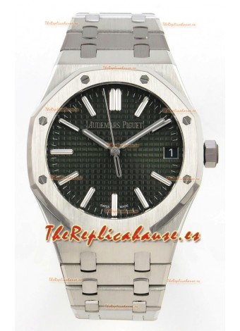 Reloj Royal Oak 15510 con esfera verde, MVMNT con volante de inercia variable, superclon