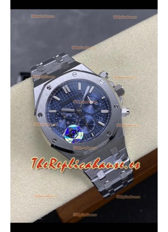 Reloj Royal Oak Chrono 26715ST con esfera azul de 38 mm, superclon